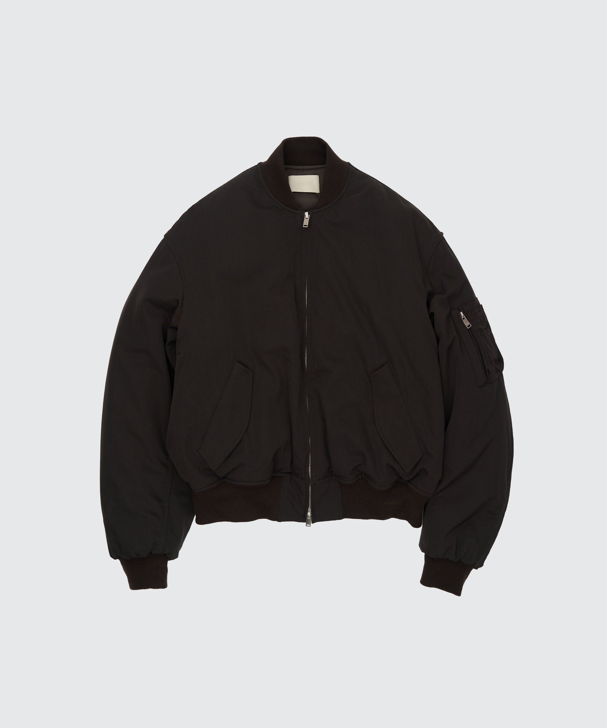 Wool Washer Twill Flight Jacket