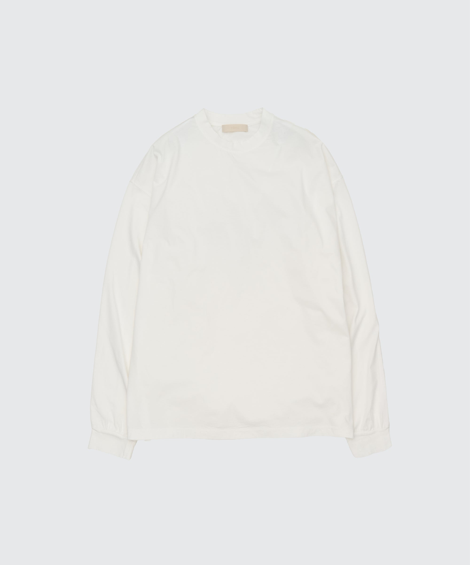 Suvin Cotton Yoke T-Shirt Long Sleeves