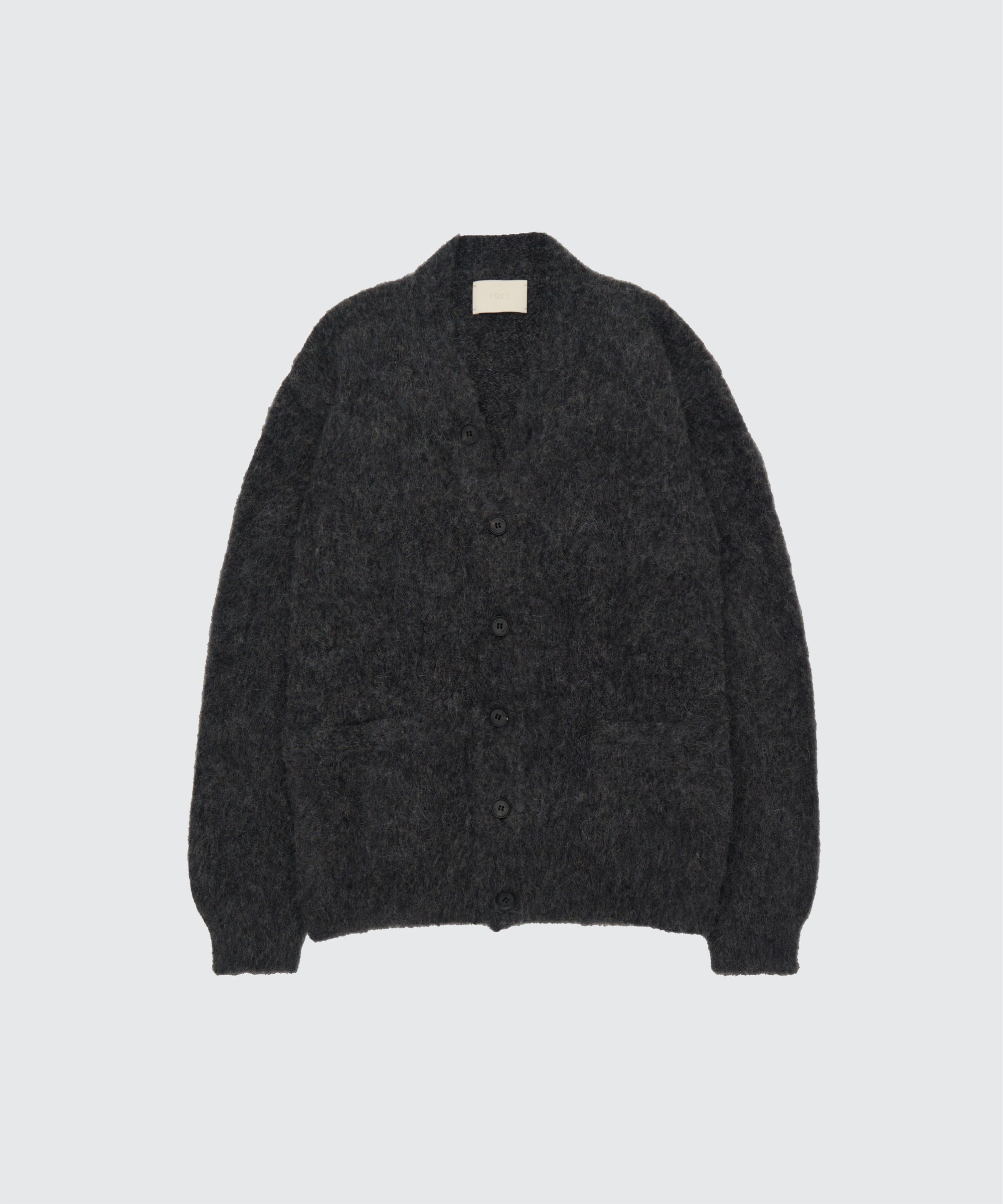 3Color Mix Baby Alpaca Cardigan