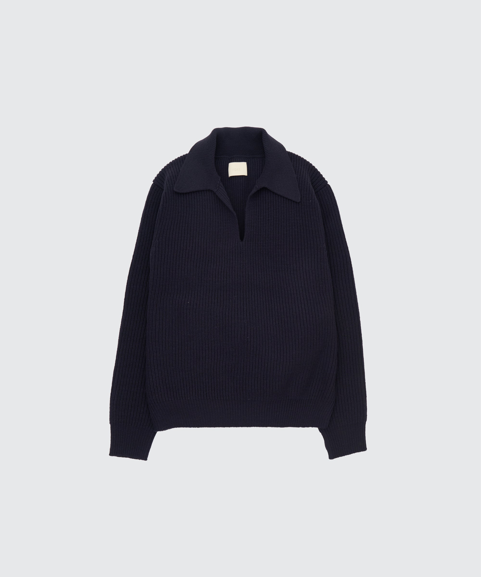 Wool Rib Skipper Sweater