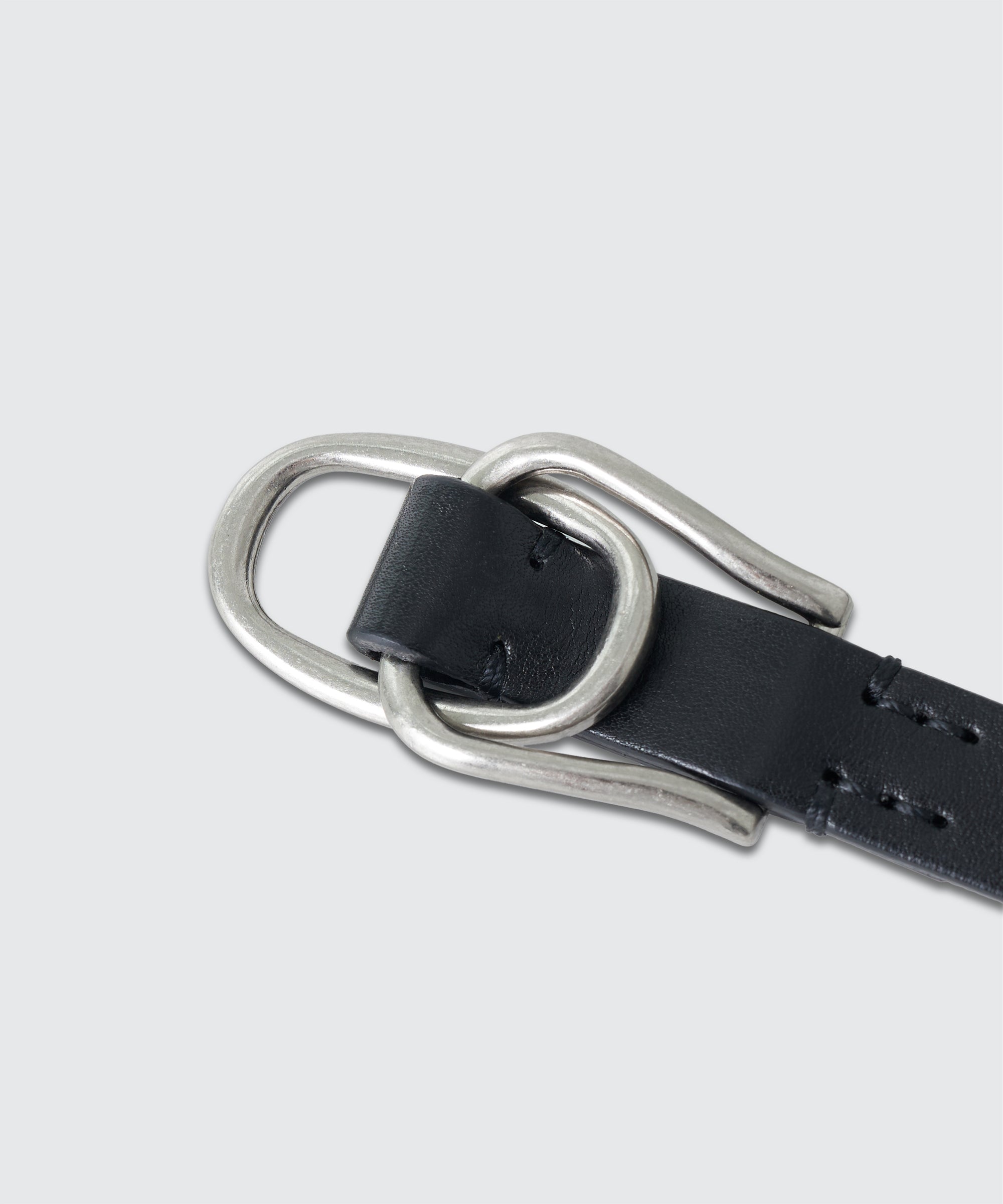 Double Buckle Leather Belt