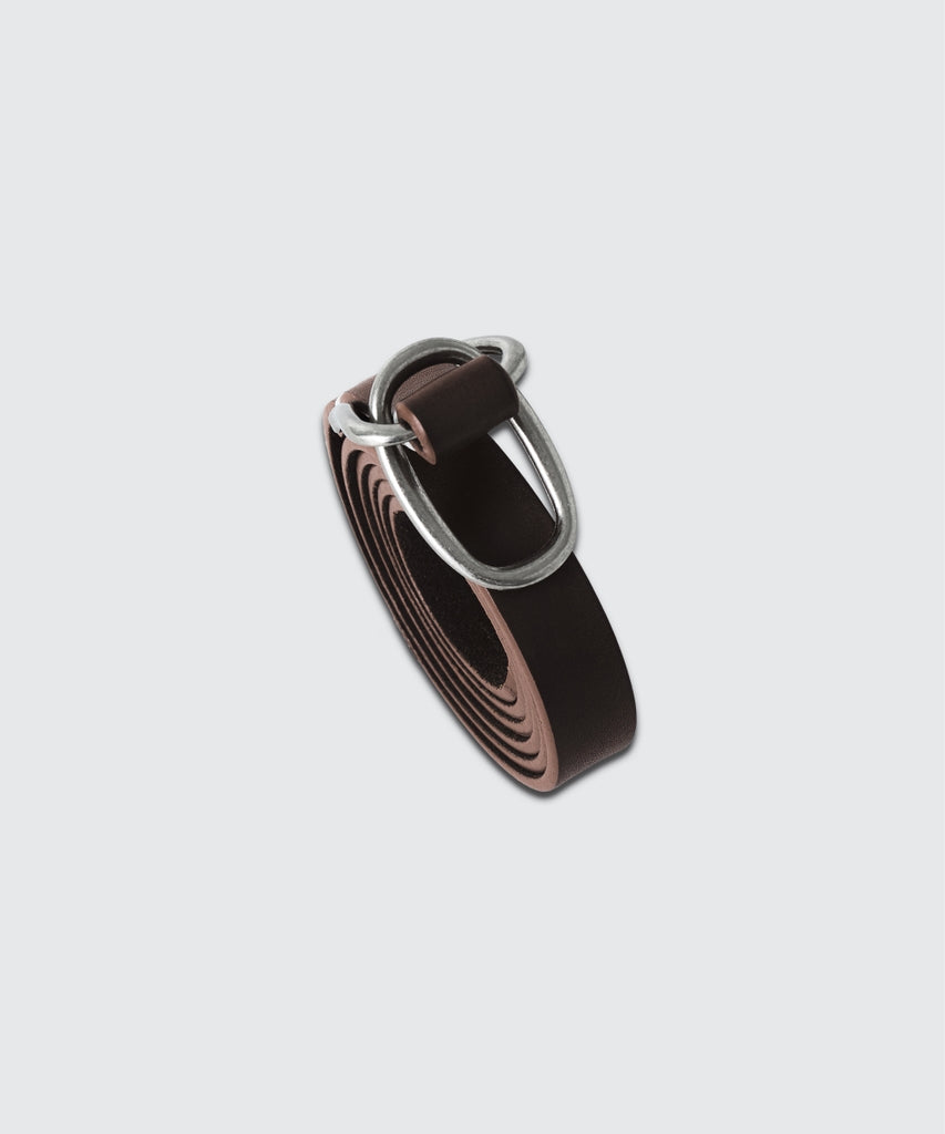 Double Buckle Leather Belt