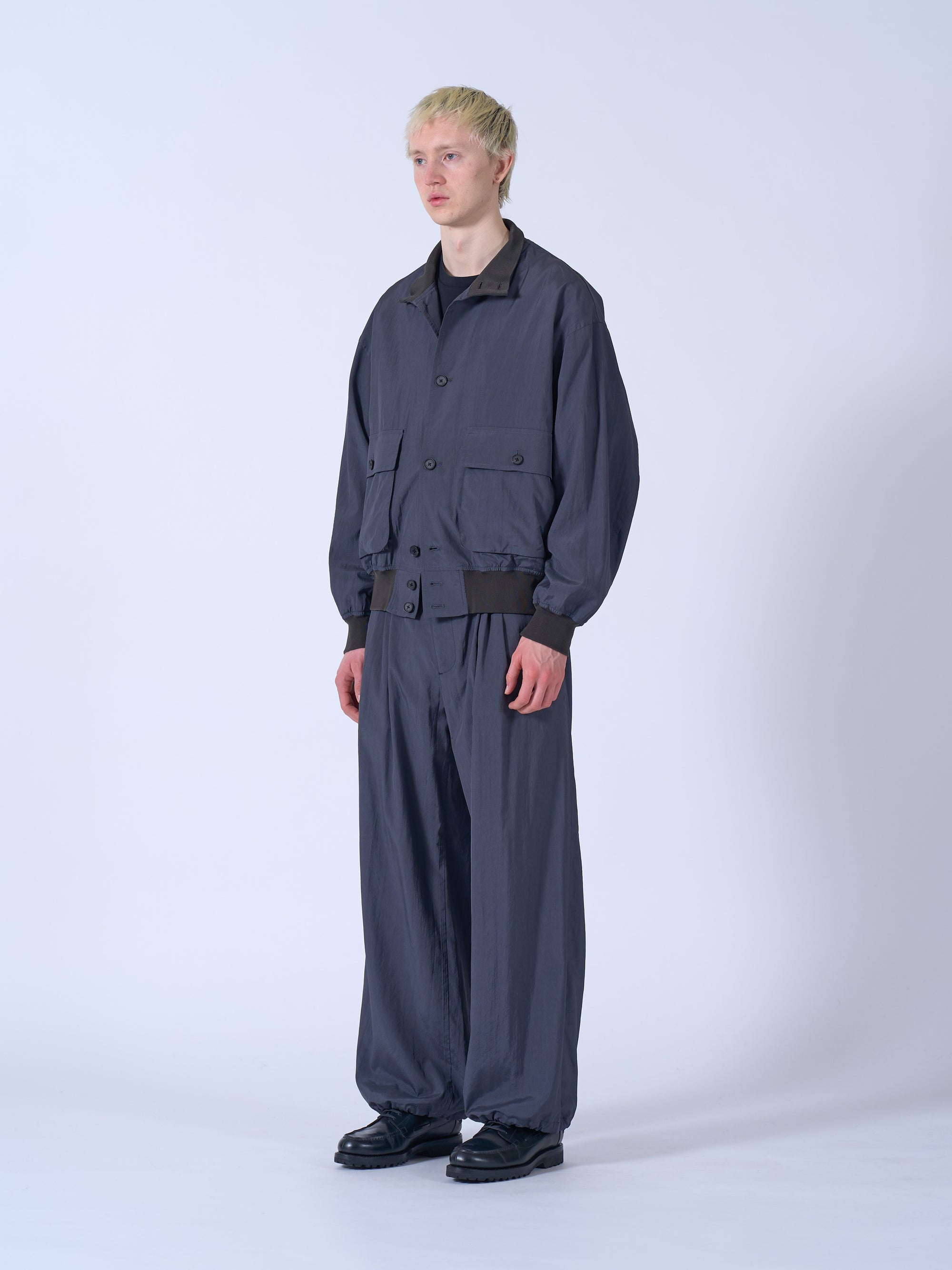Silk Nylon Driving Blouson