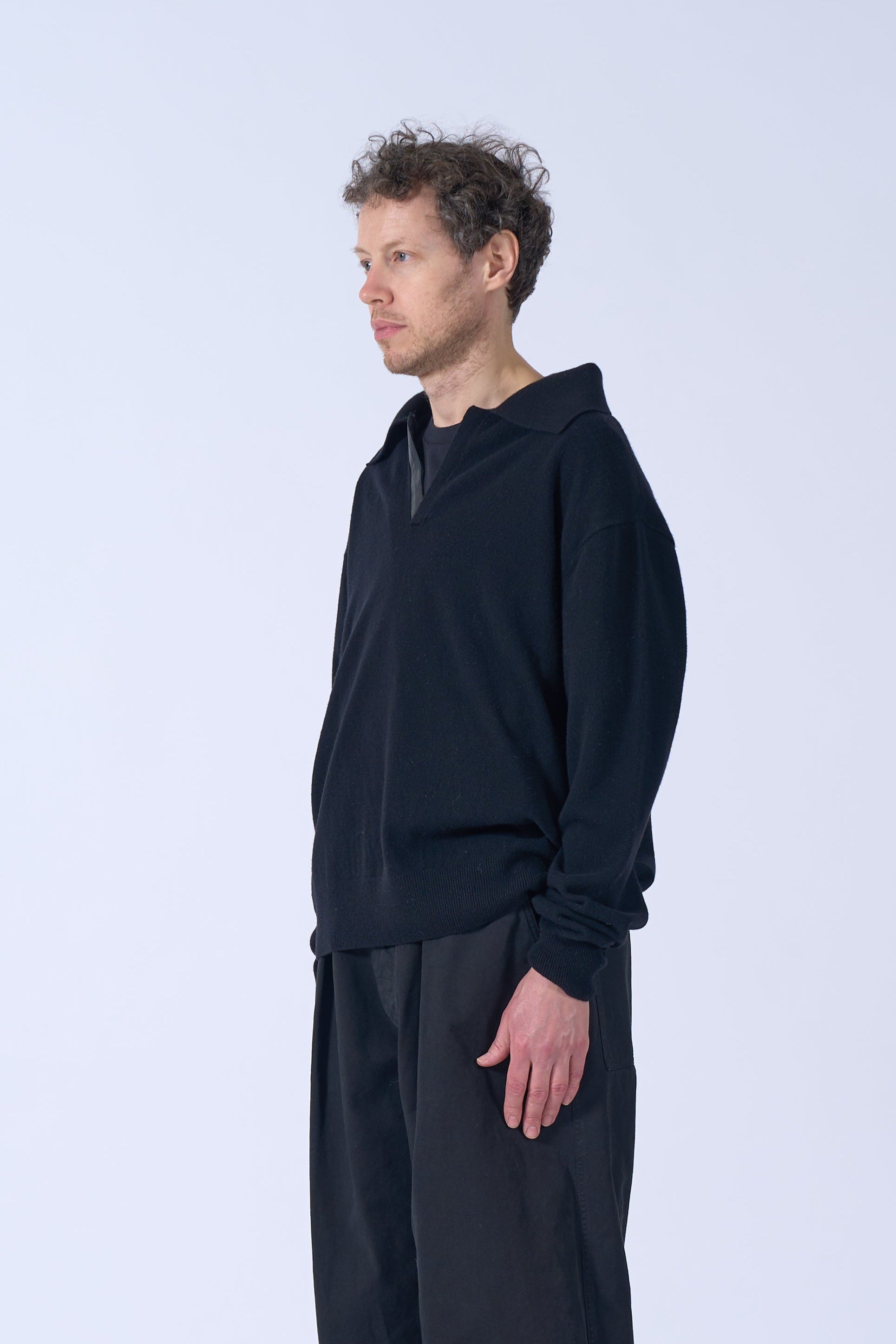 Fine Gauge Wool Skipper Sweater