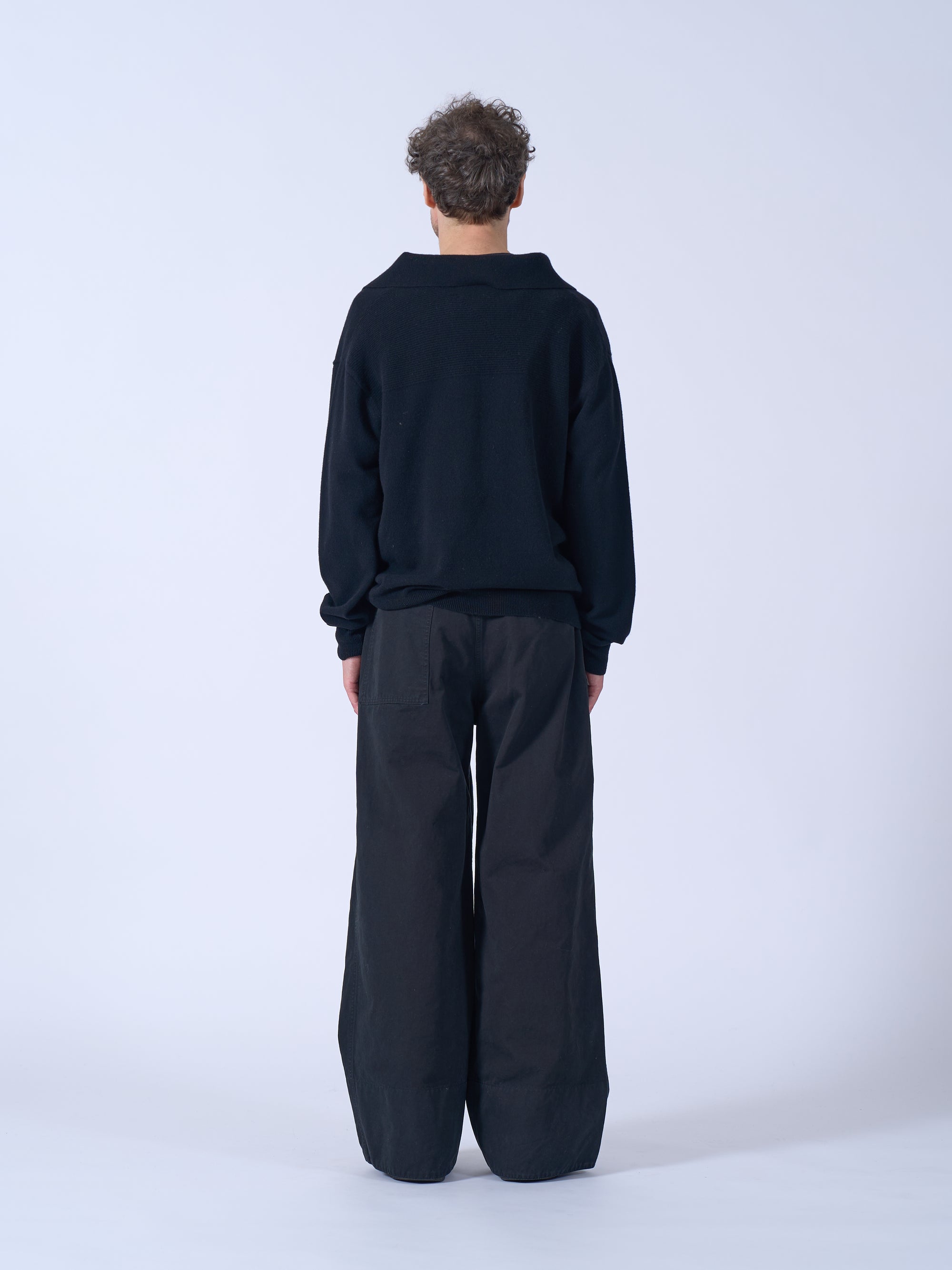 Fine Gauge Wool Skipper Sweater
