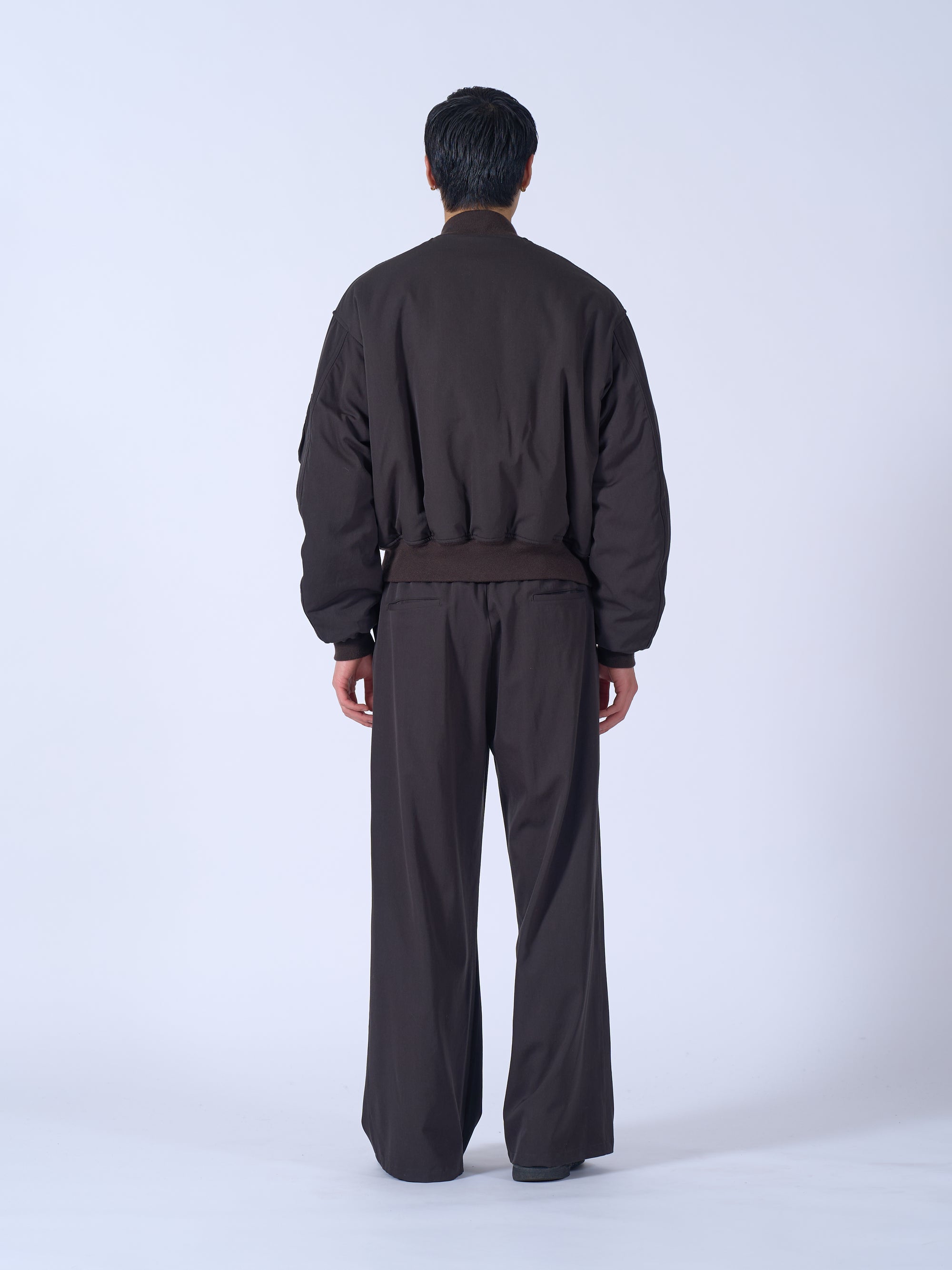 Wool Washer Twill Flight Jacket