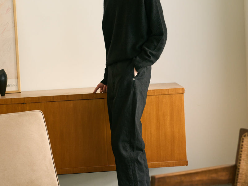 Denim Wide Straight Pants