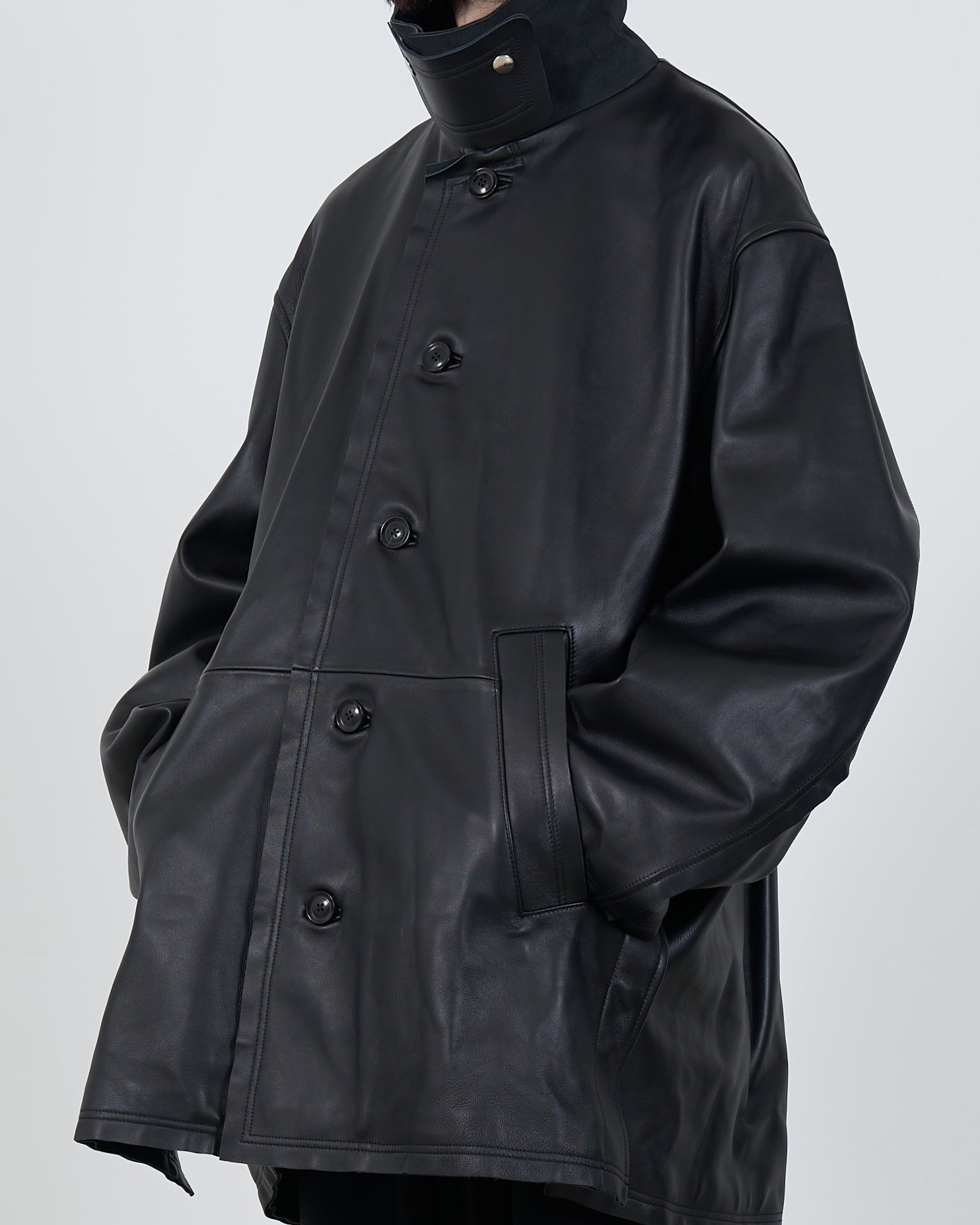 Sheep Leather Cut Off Car Coat