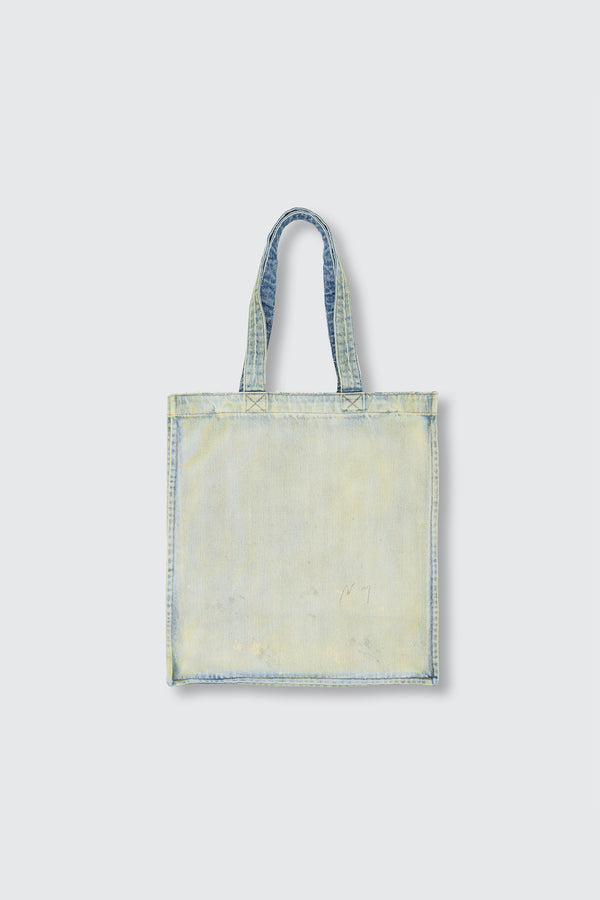 Harmonia x YOKE x ANCELLM Aging Denim Tote Bag