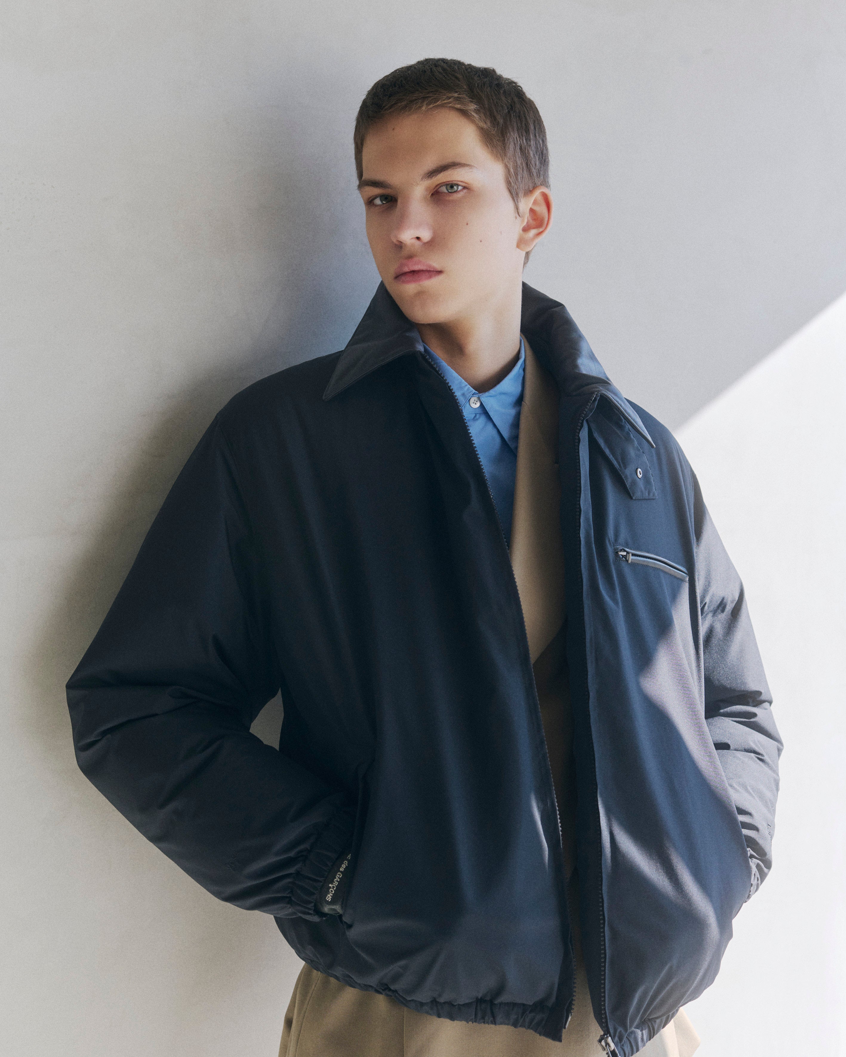 WINDSTOPPER® by GORE-TEX LABS Collar Leather Down Jacket – YOKE