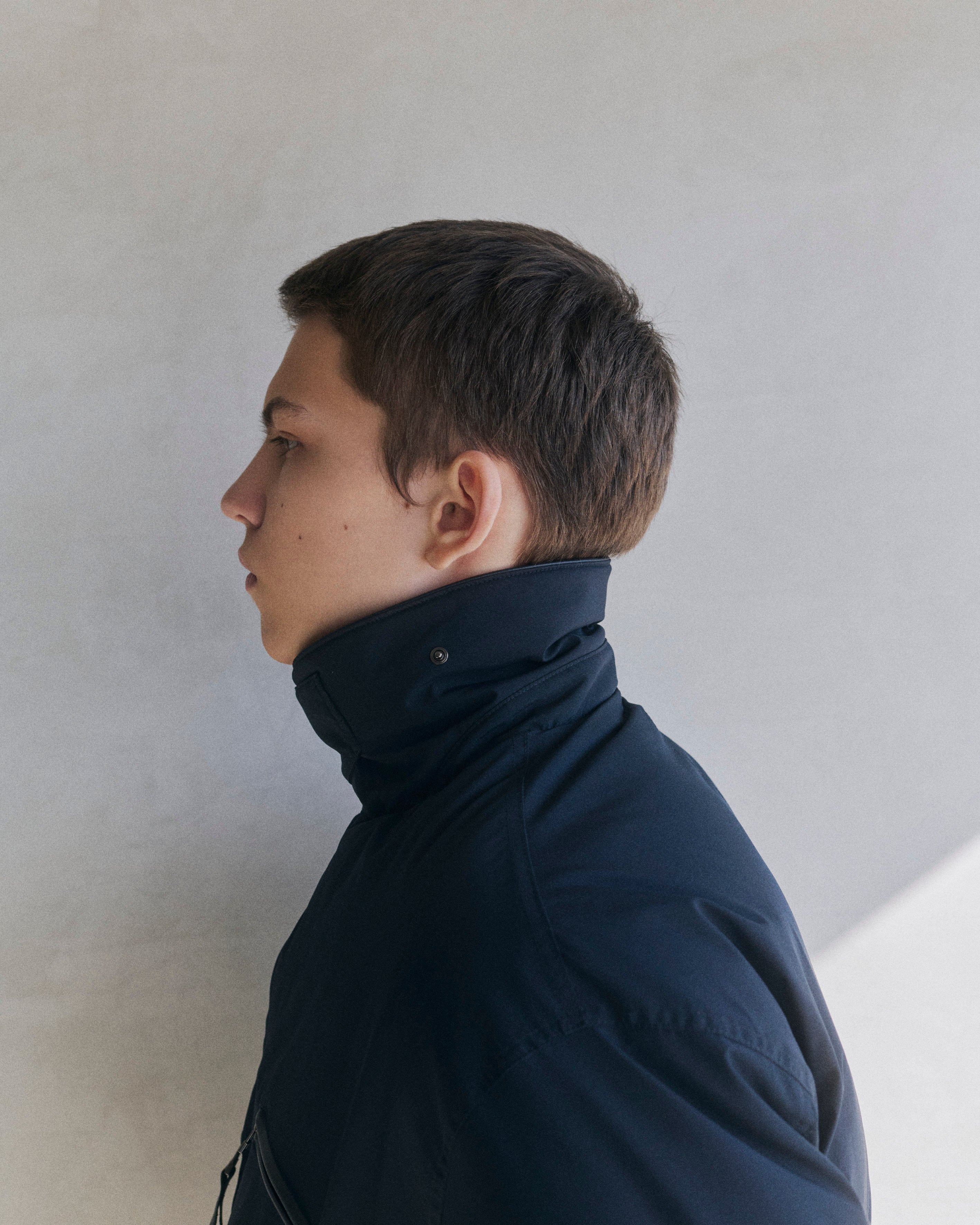 WINDSTOPPER® by GORE-TEX LABS Collar Leather Down Jacket – YOKE