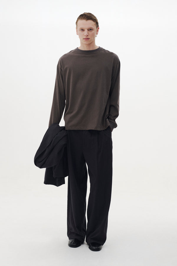 Suvin Cotton YOKE T-shirt Long Sleeves