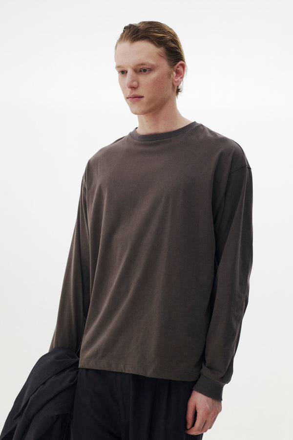 Suvin Cotton YOKE T-shirt Long Sleeves