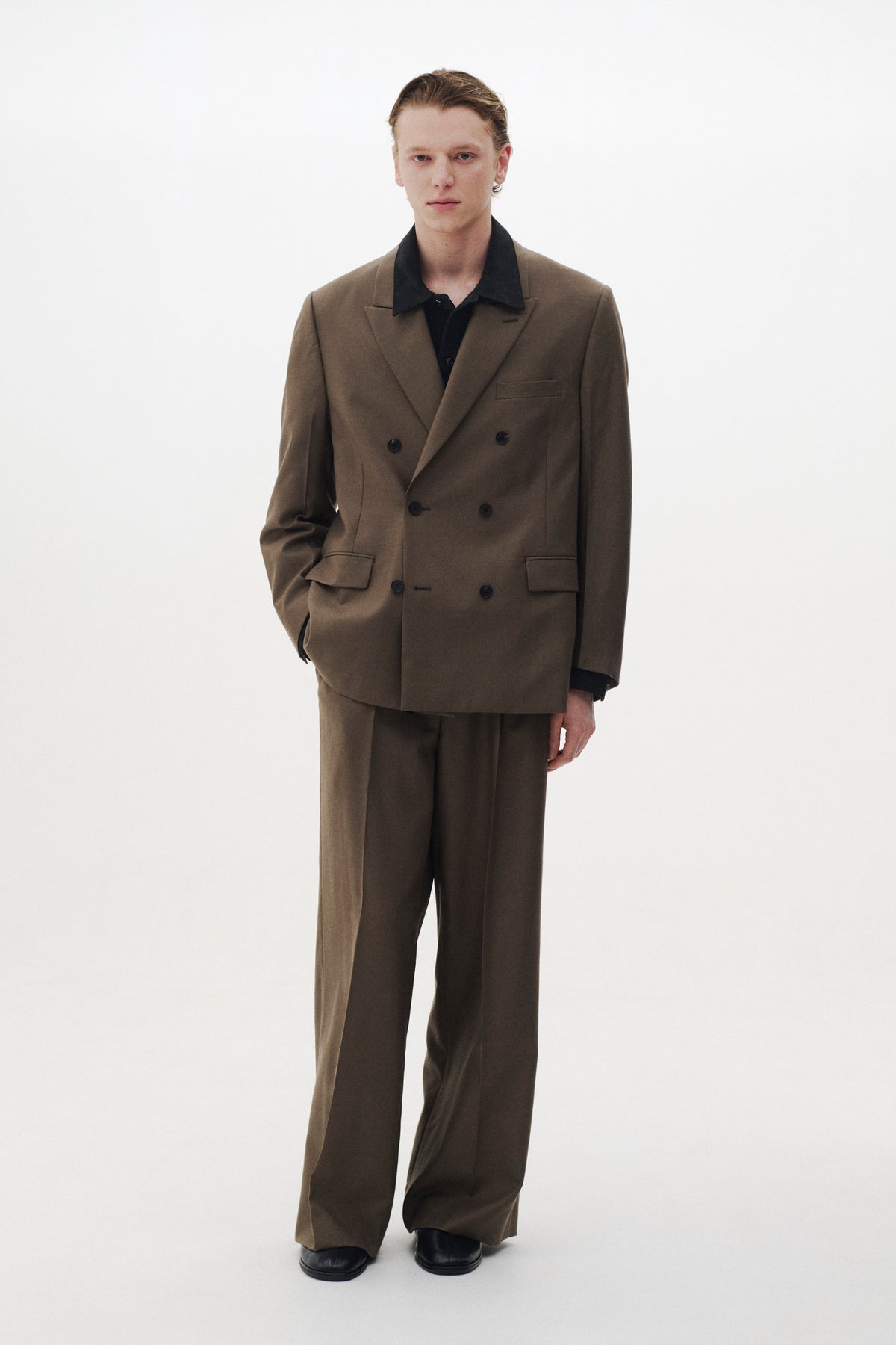 Wool Serge Double Breasted Jacket