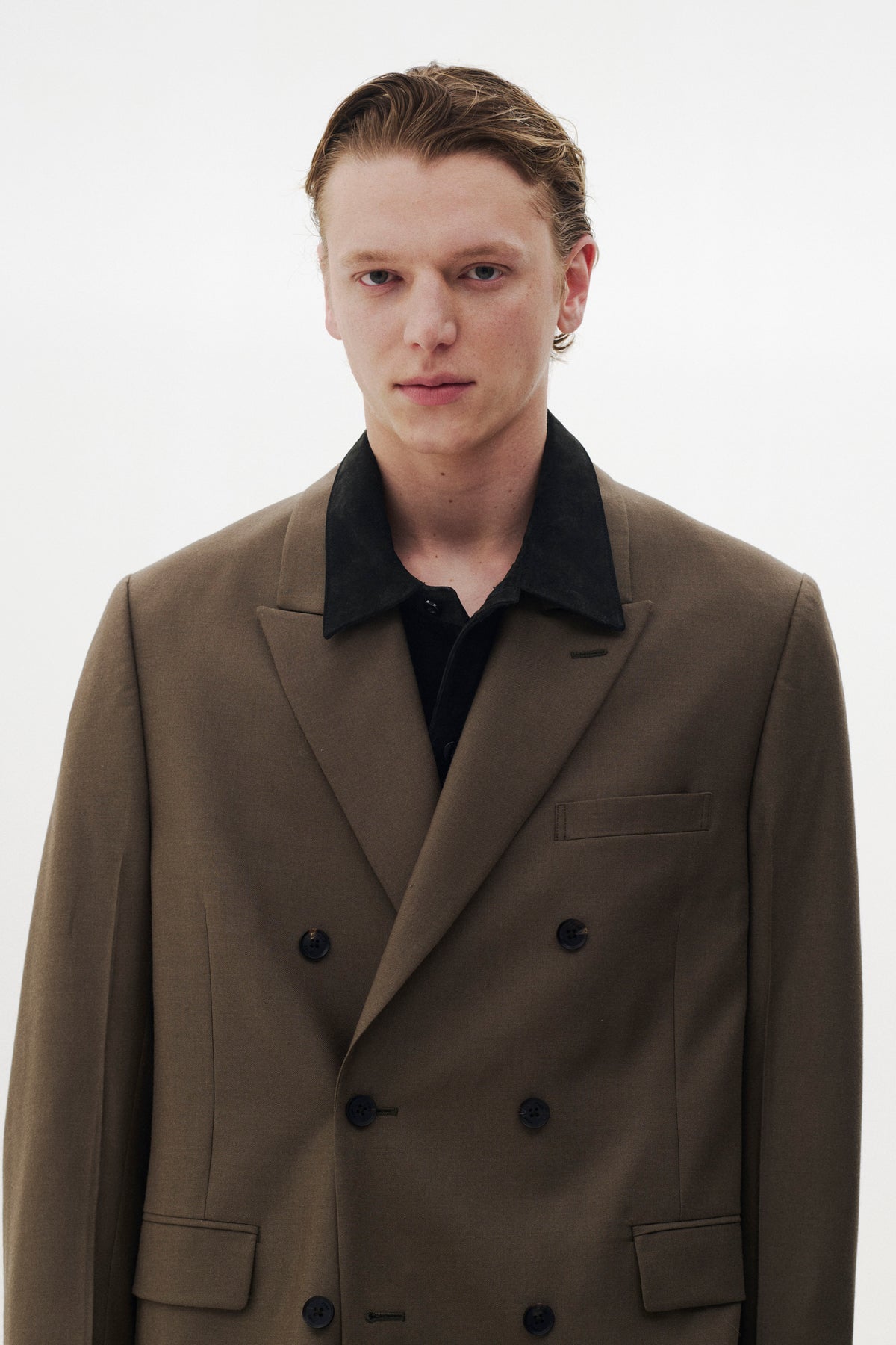 Wool Serge Double Breasted Jacket