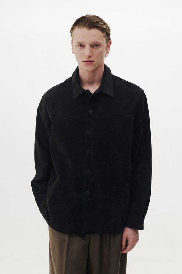 Pig Suede Shirt Jacket