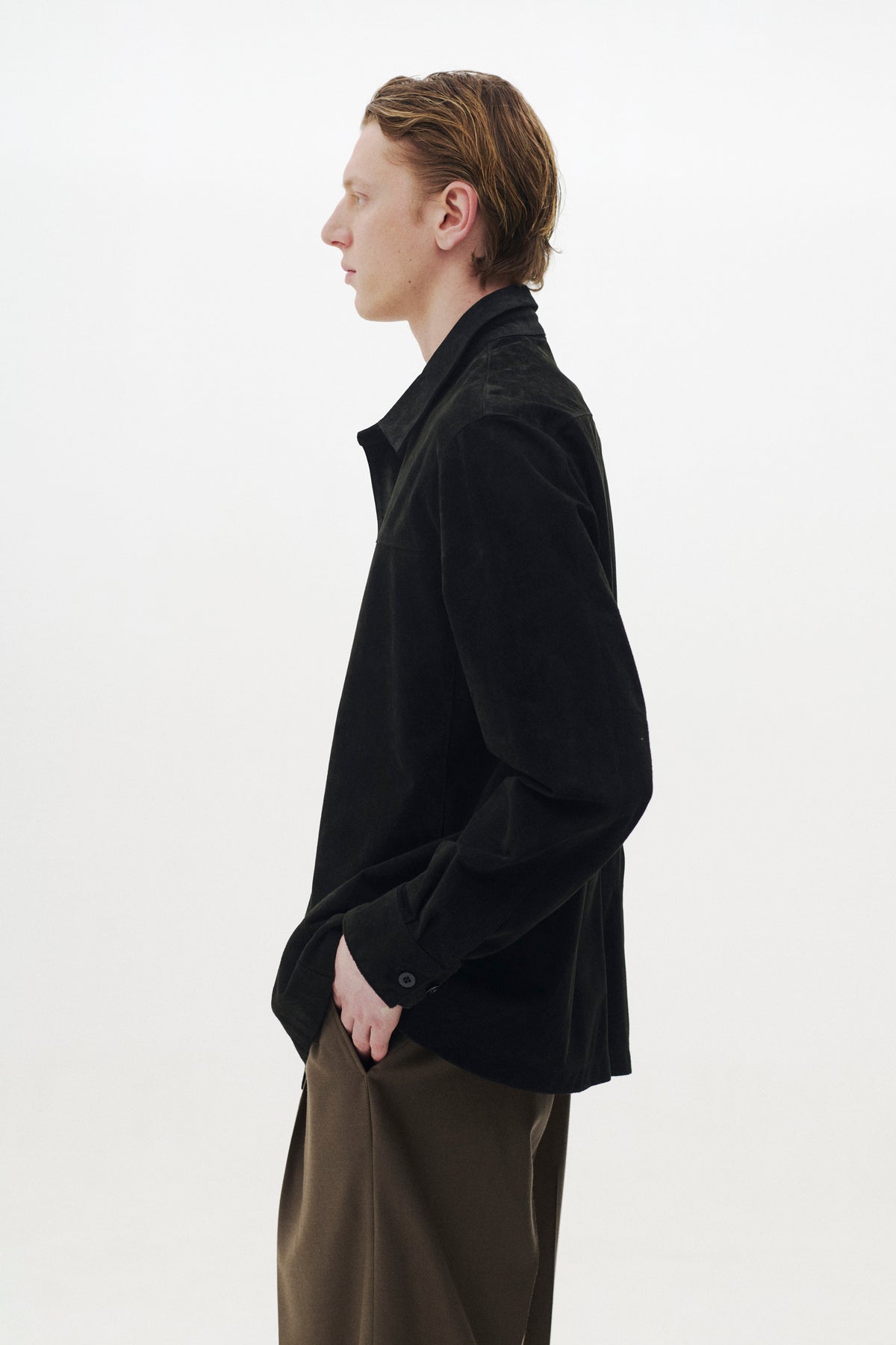 Pig Suede Shirt Jacket