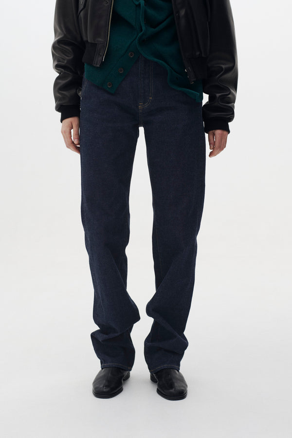 Denim Wide Straight Pants