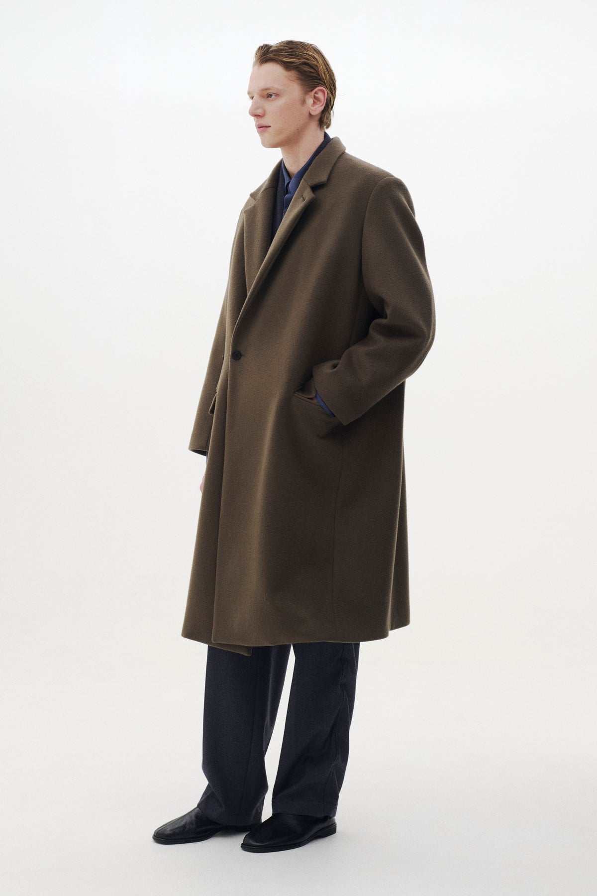 Super160's Wool Beaver Melton Chester Coat