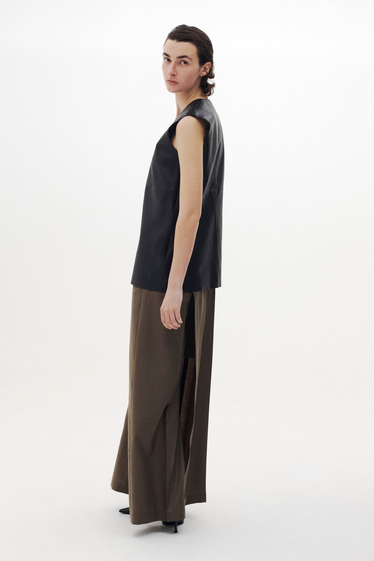 Calf Nappa Leather Top