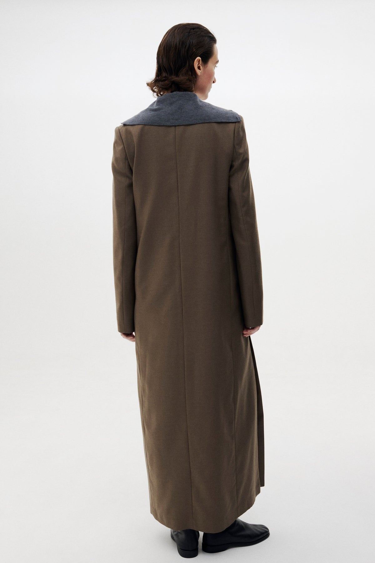 Super120's Wool Serge Long Dress