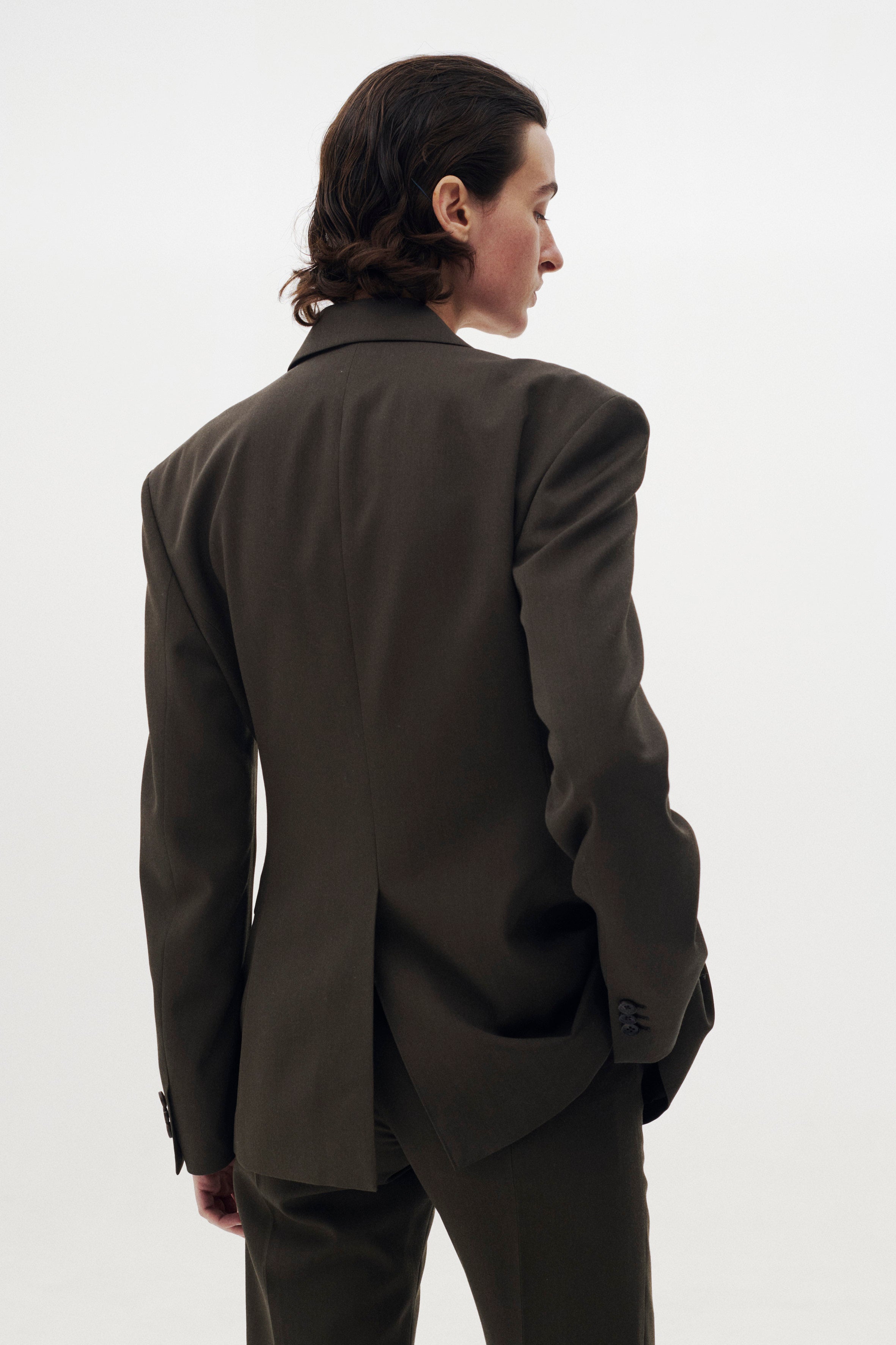 Wool Double Breasted Jacket | YOKE Official Website