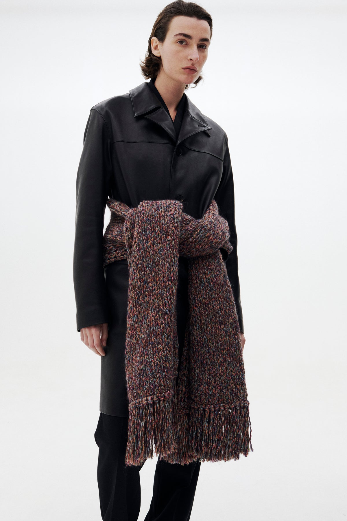 100Colors Hand-Knit Long Scarf