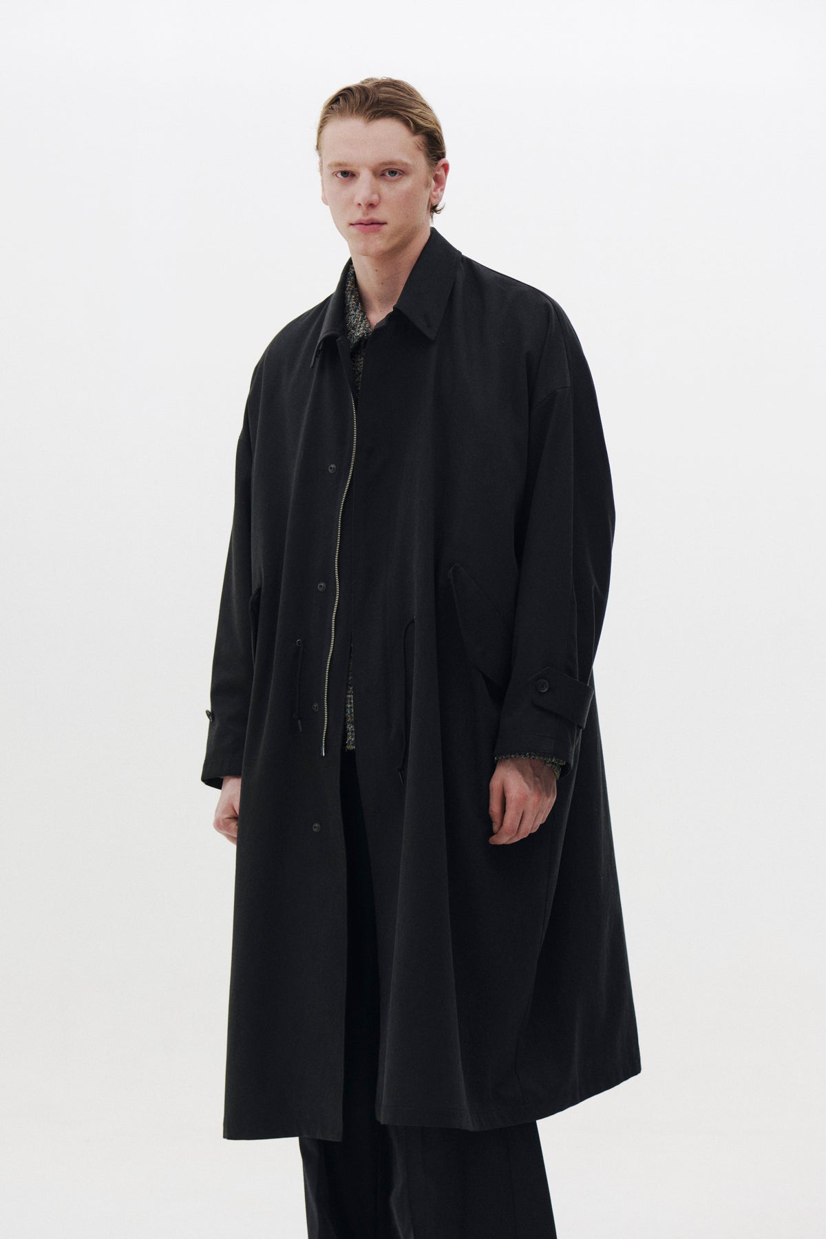 Tencel Cotton Twill Mods Stain Collar Coat