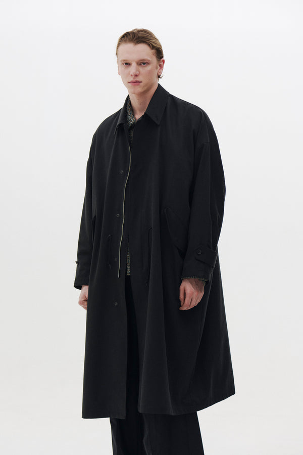 Tencel Cotton Twill Mods Stain Collar Coat