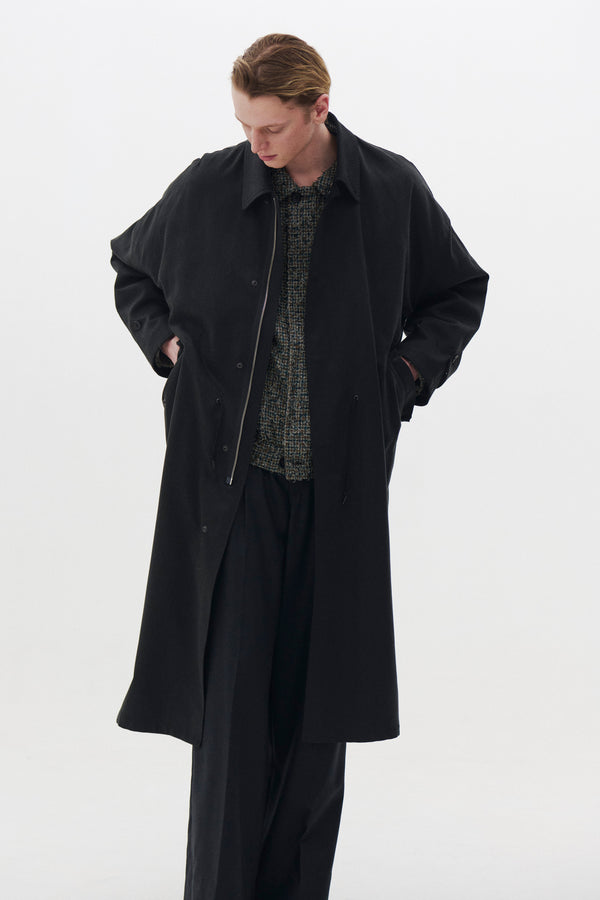 Tencel Cotton Twill Mods Stain Collar Coat