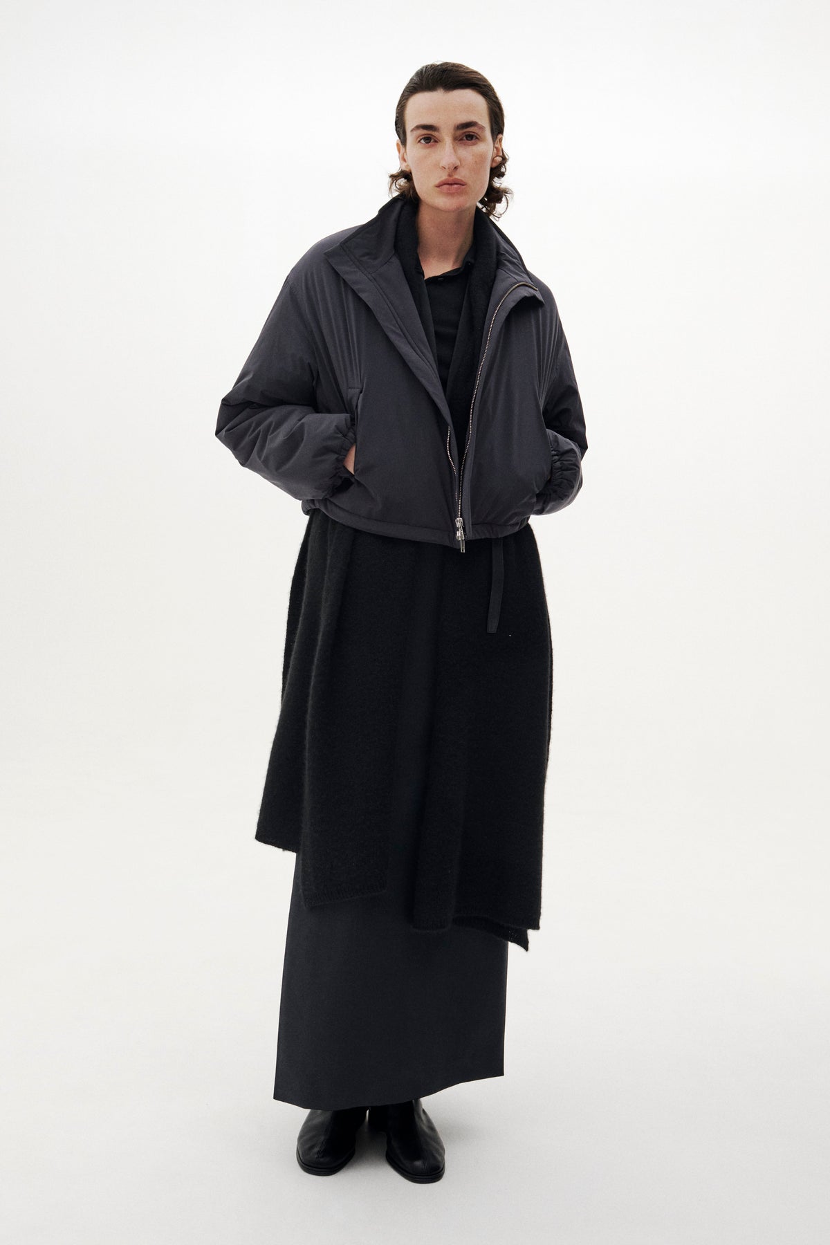 Super Stretch Recycle Nylon Taffeta Puffer Short Blouson