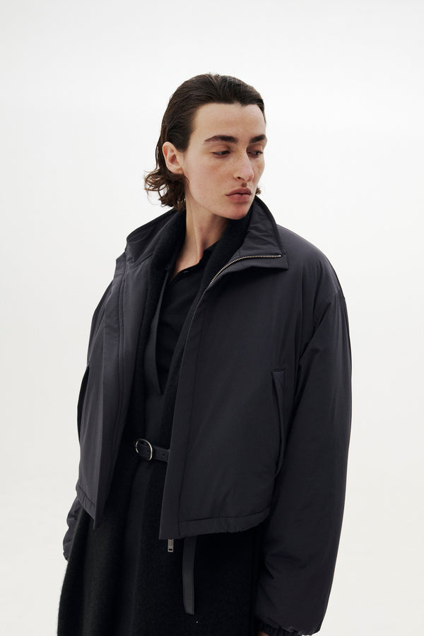 Super Stretch Recycle Nylon Taffeta Puffer Short Blouson