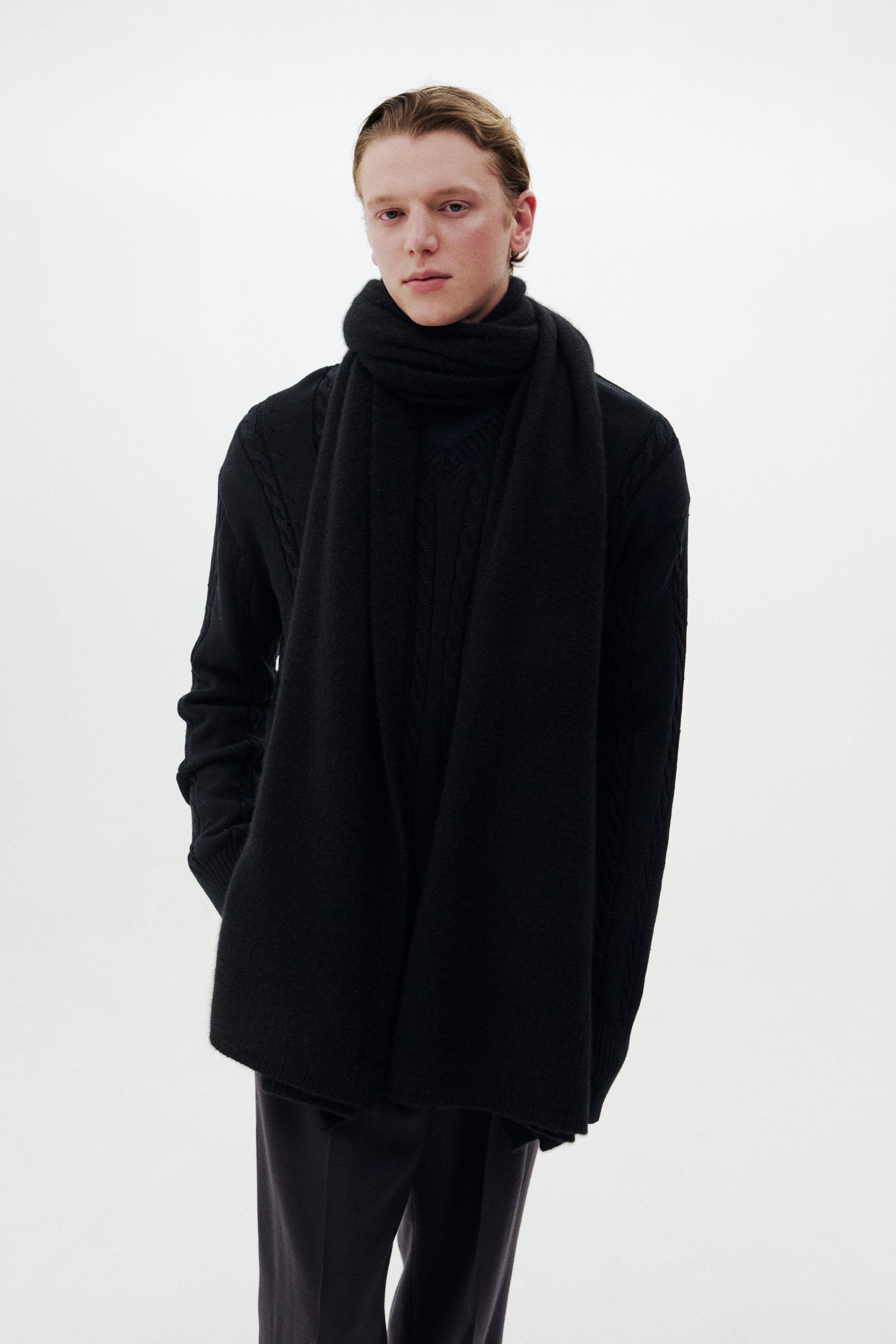新品未使用YOKE Cotton Yak long Stole Cashmere Long Scarf | YOKE Official Website