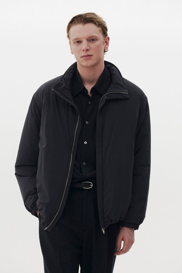 Super Stretch Recycle Nylon Taffeta Puffer Stand Blouson