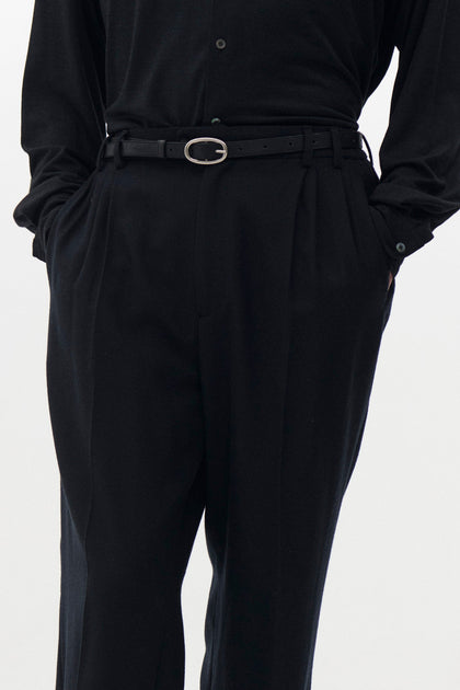 Oval Leather Belt | YOKE Official Website