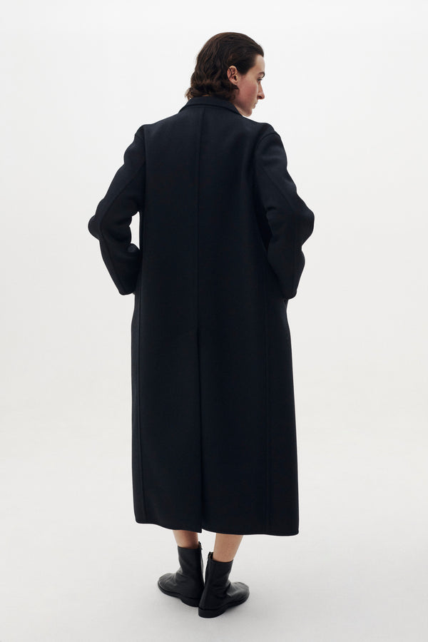 Wool Cashmere Long Rever Coat