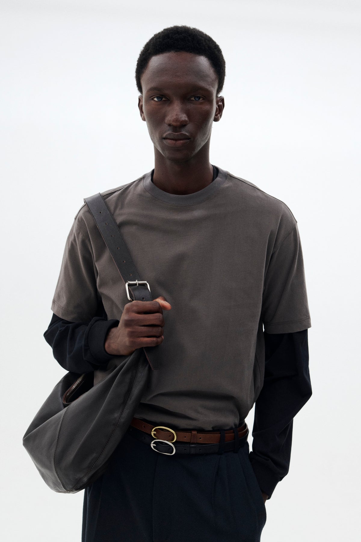 Calf Leather Shoulder Bag
