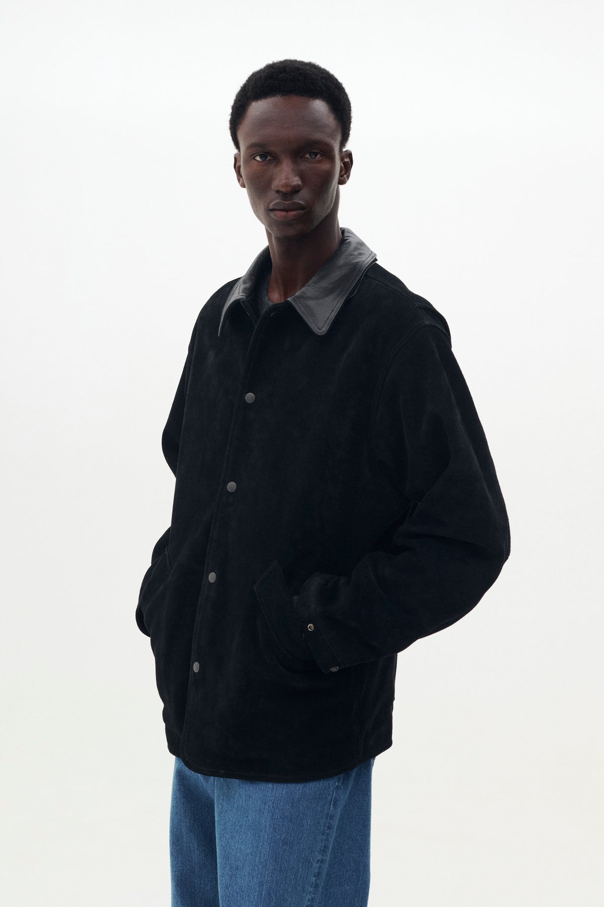 Brushed Cow Suede Work Jacket