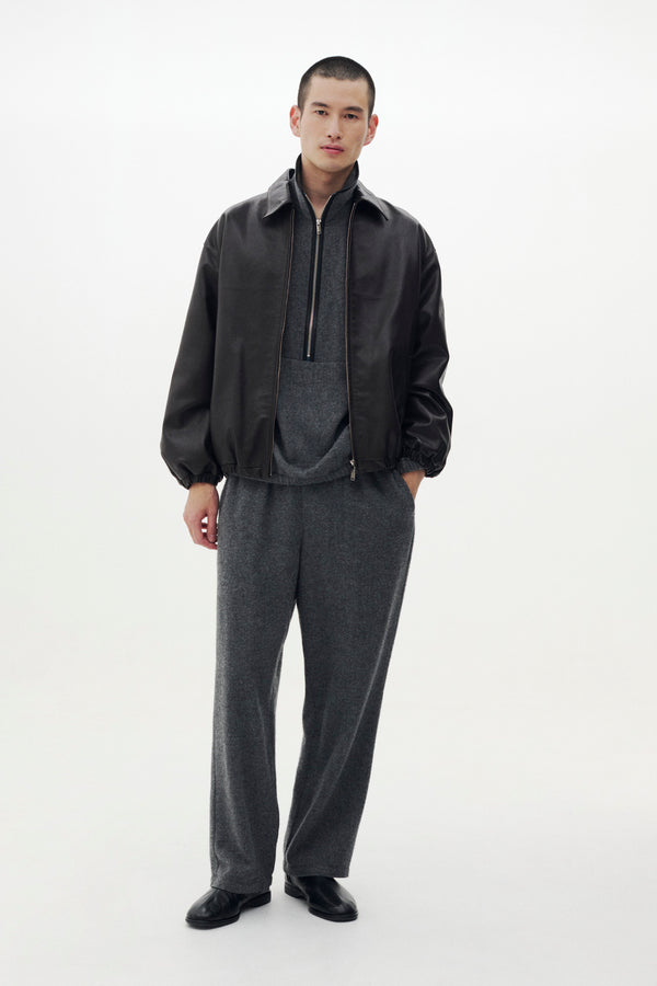 Calf Leather Sports Jacket