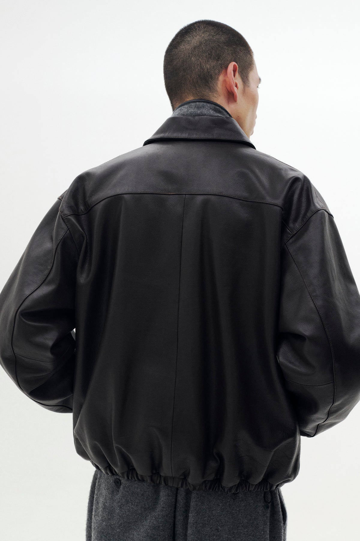 Calf Leather Sports Jacket