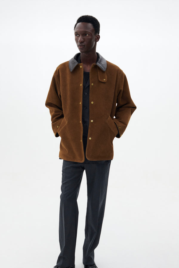 Brushed Cow Suede Work Jacket