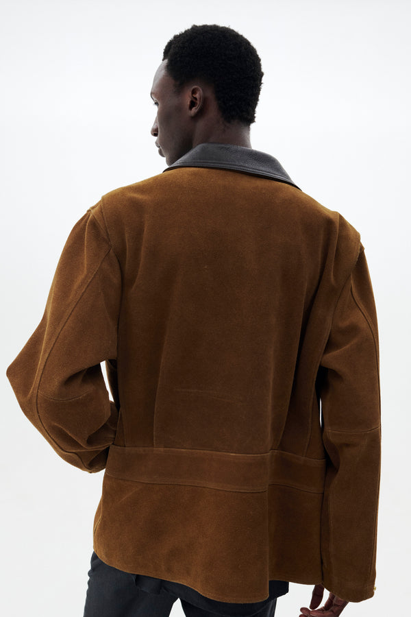 Brushed Cow Suede Work Jacket