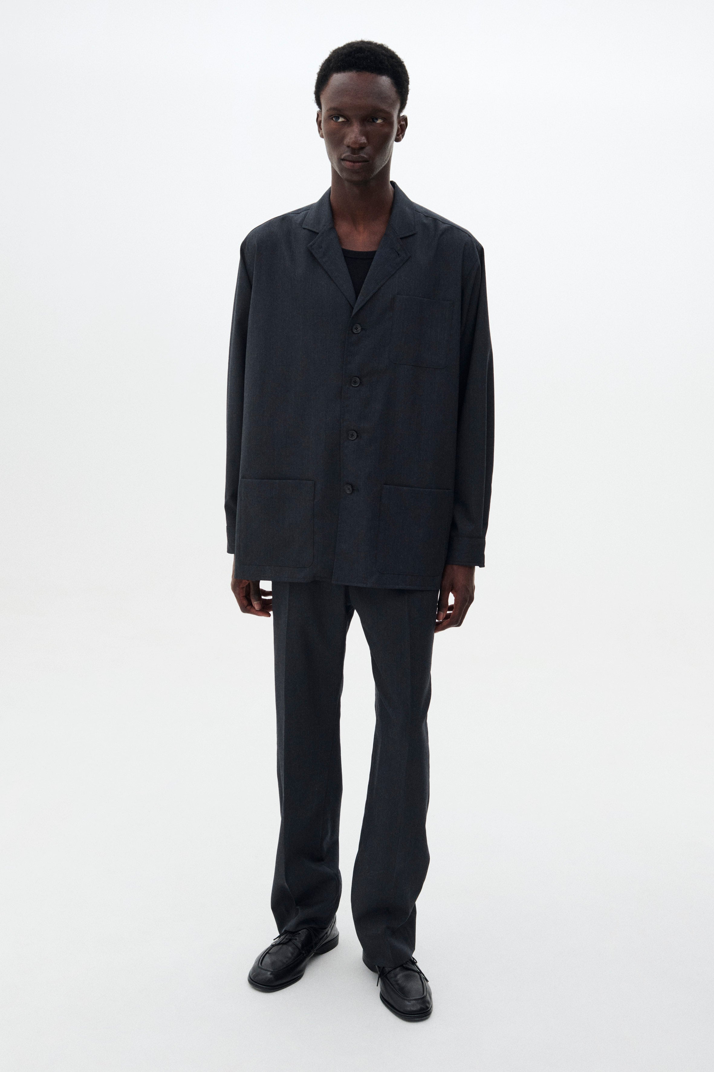 Wool Tropical Shirt Jacket | YOKE Official Website