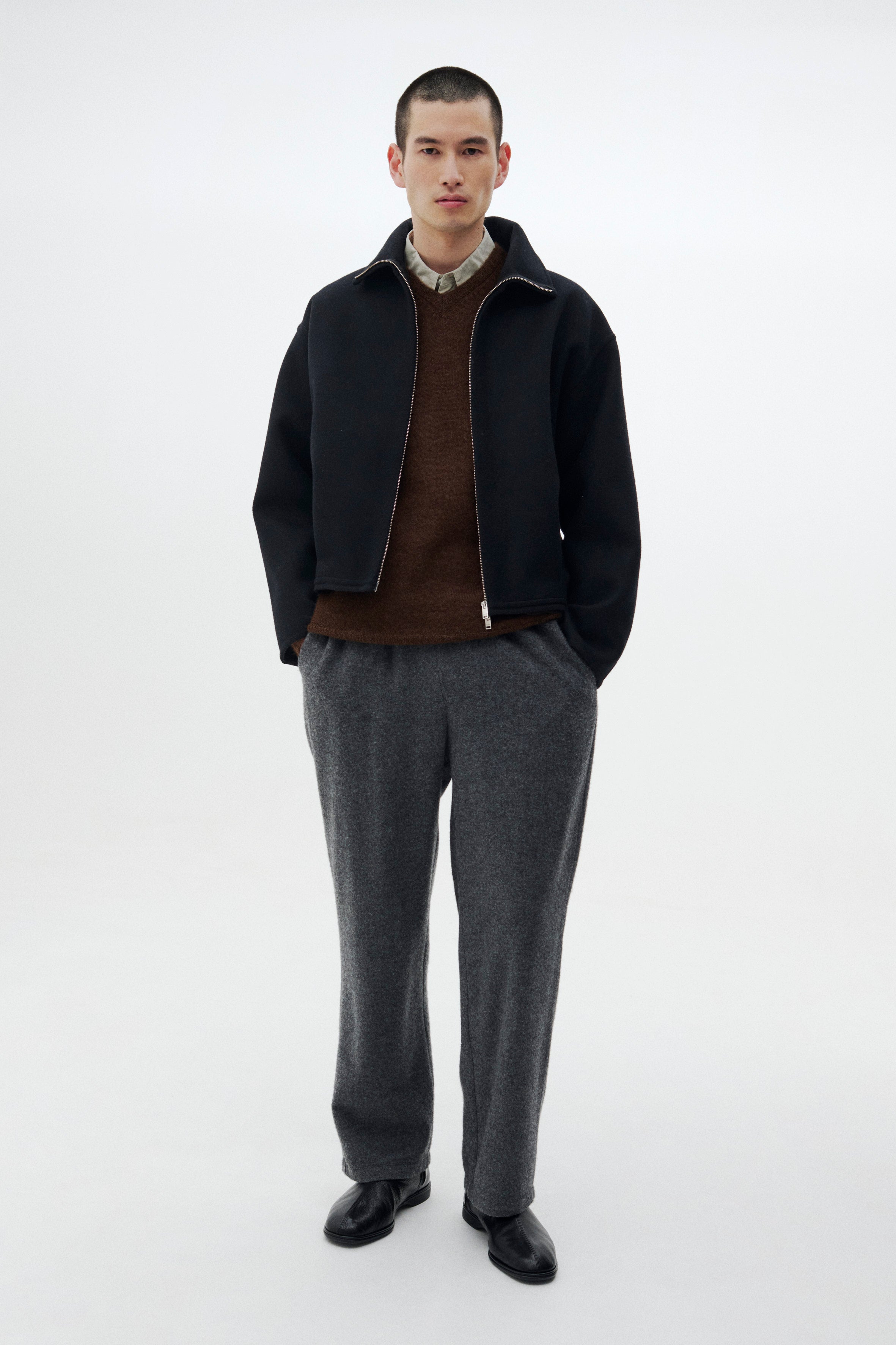 サイズ2 YOKE Ballon Silhouette Blouson Wool Cashmere Balloon Silhouette Blouson | YOKE Official Website
