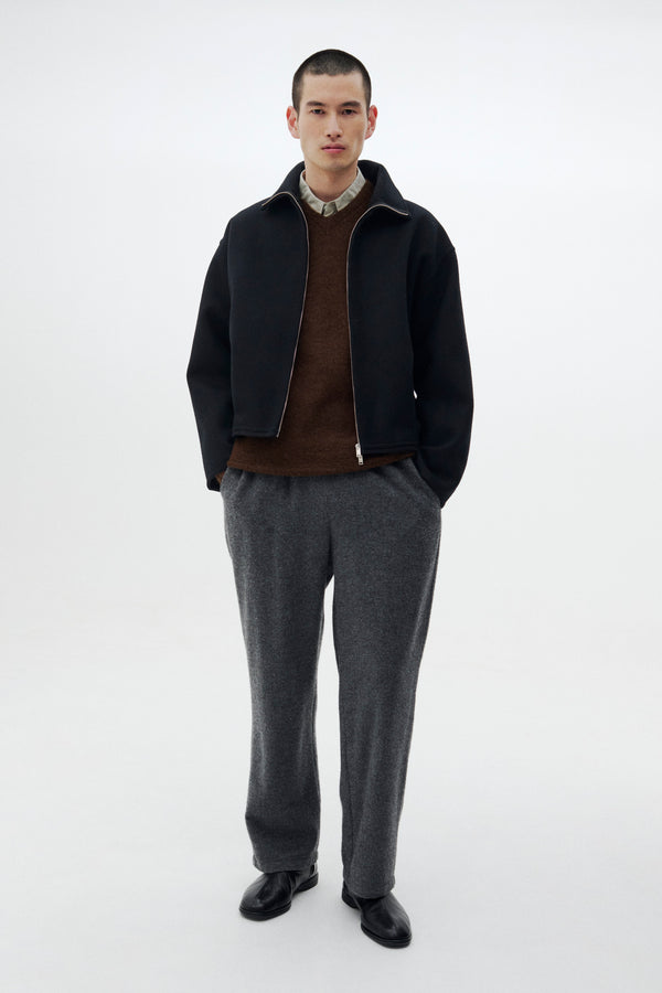Wool Cashmere Balloon Silhouette Blouson