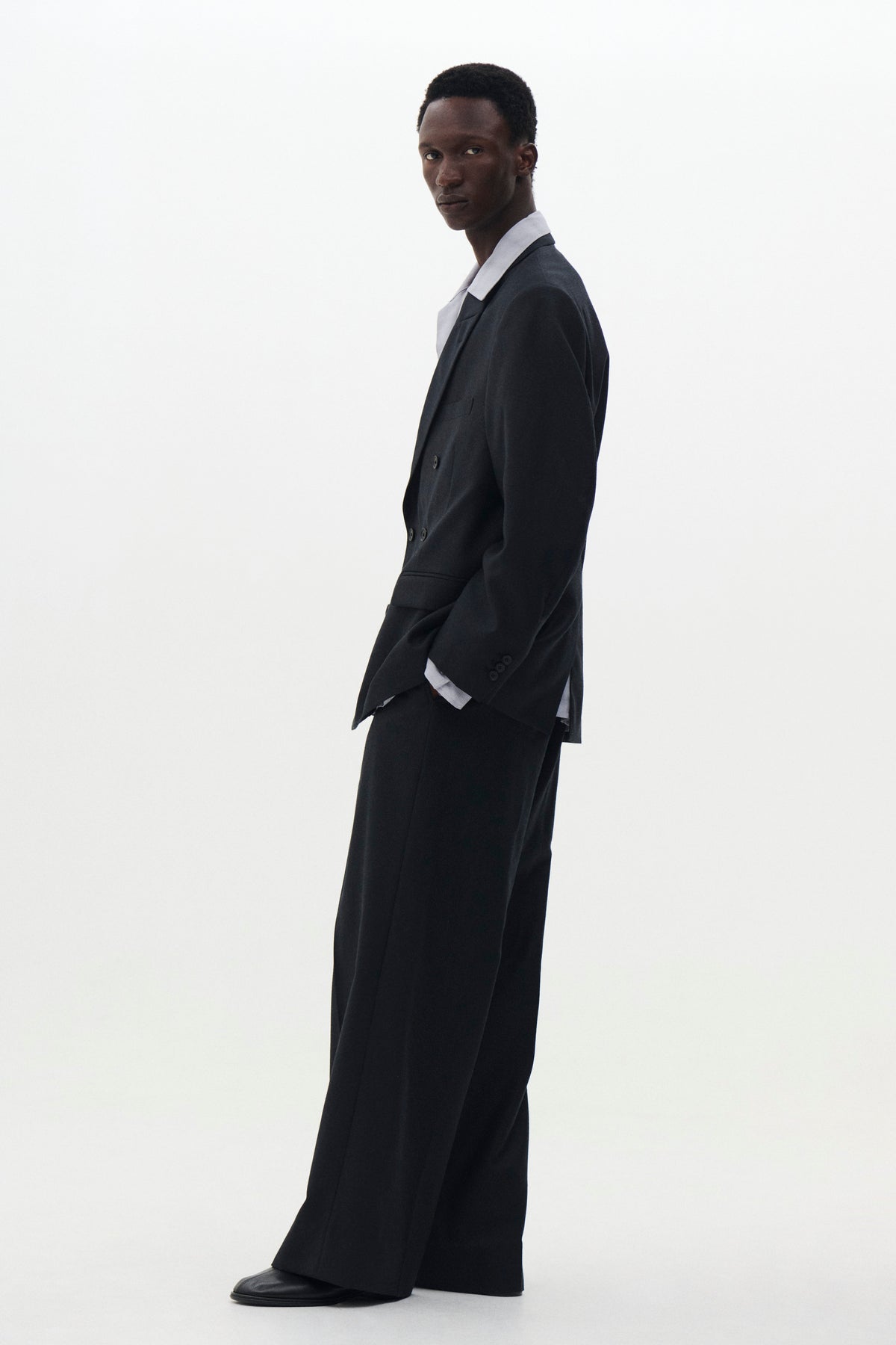 Wool Serge Double Breasted Jacket