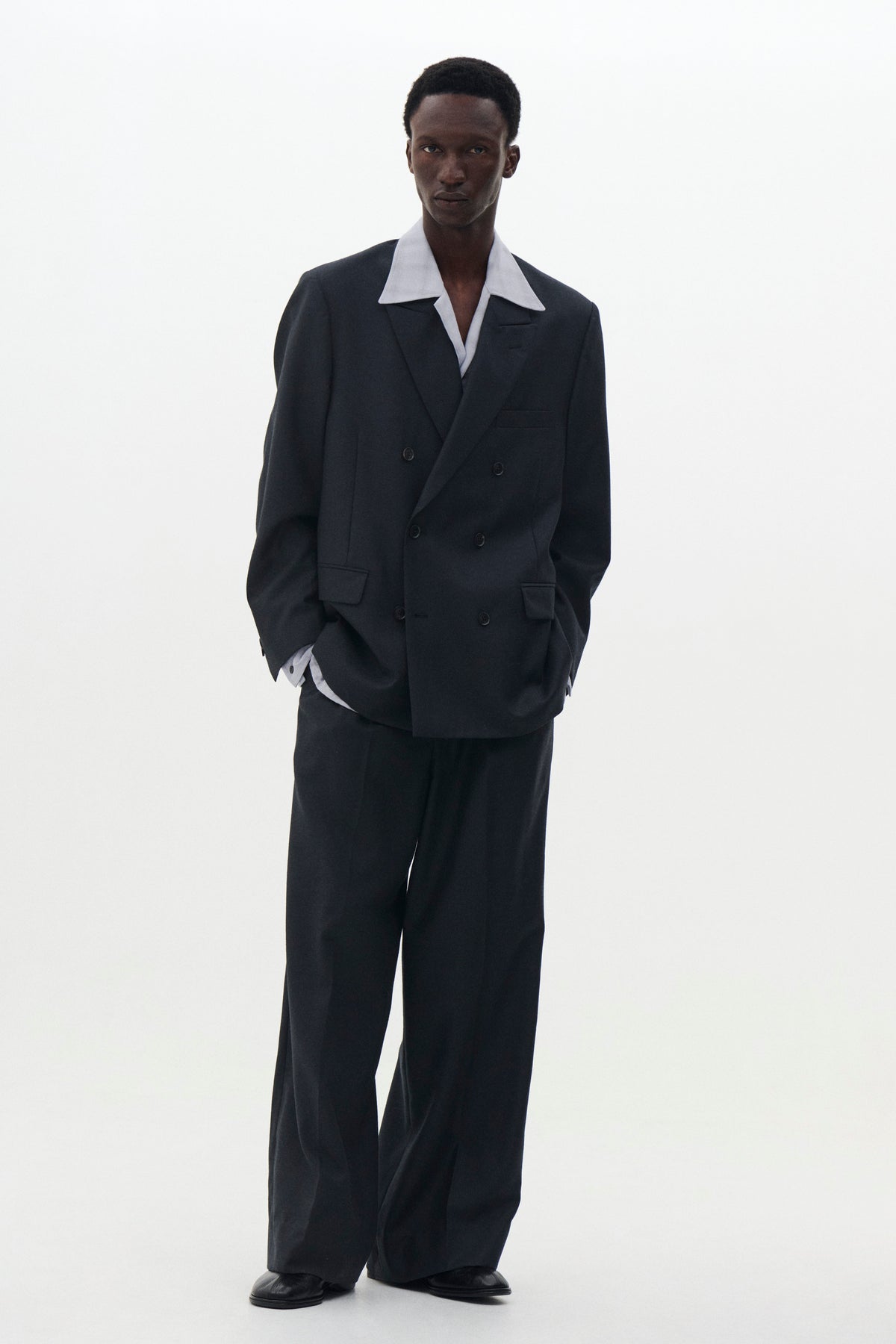 Wool Serge Double Breasted Jacket