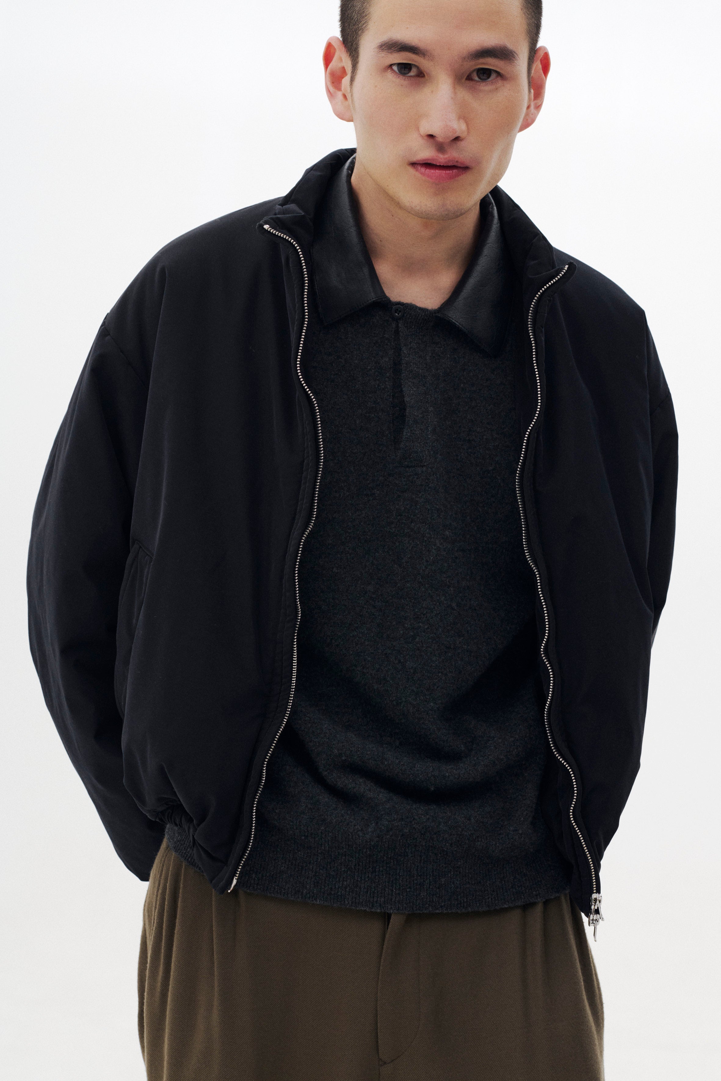 Sheep Leather Cut Off Car Coat – YOKE