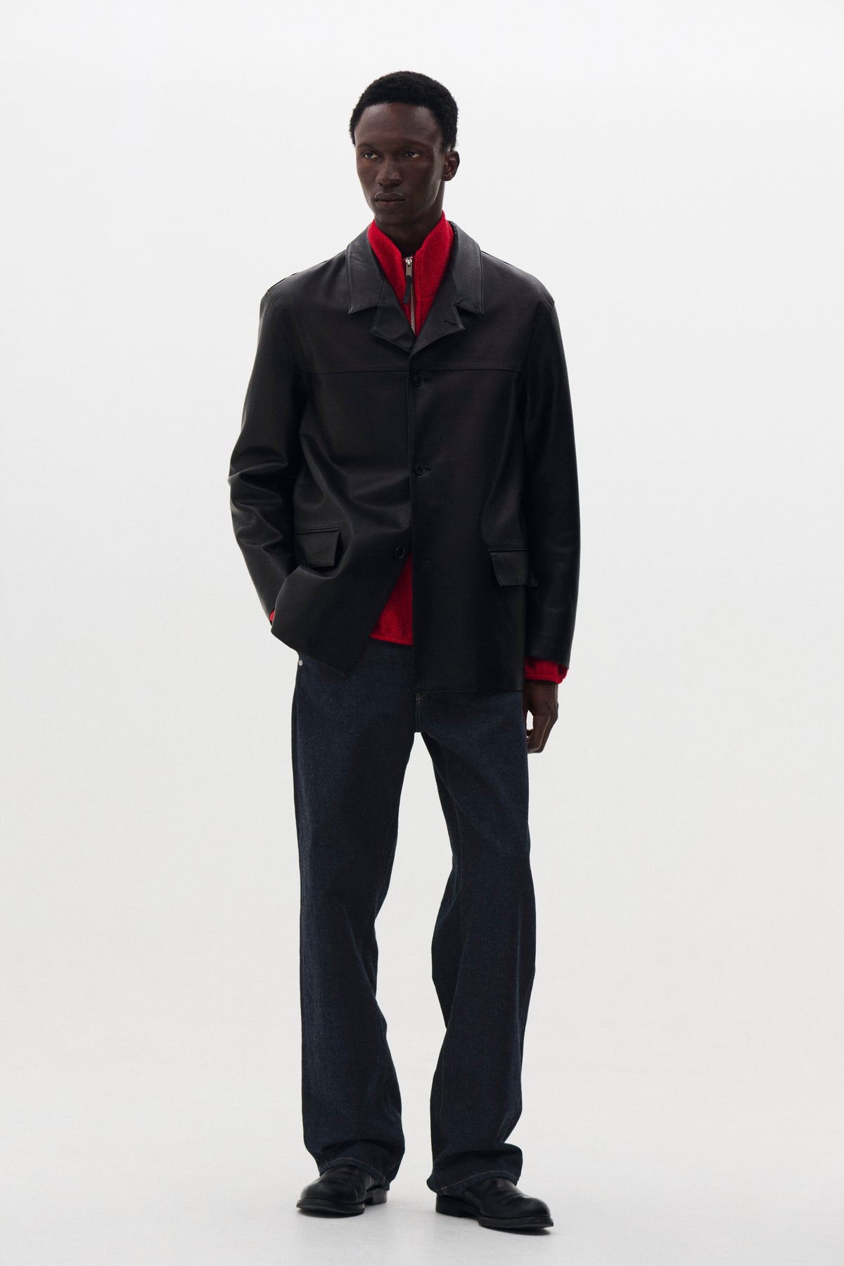 Calf Nappa Leather Jacket