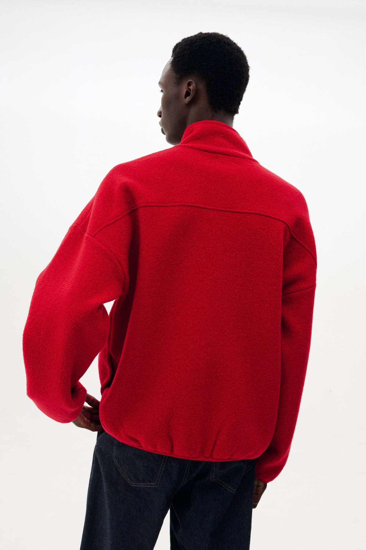 Boiled Wool Knit Pullover